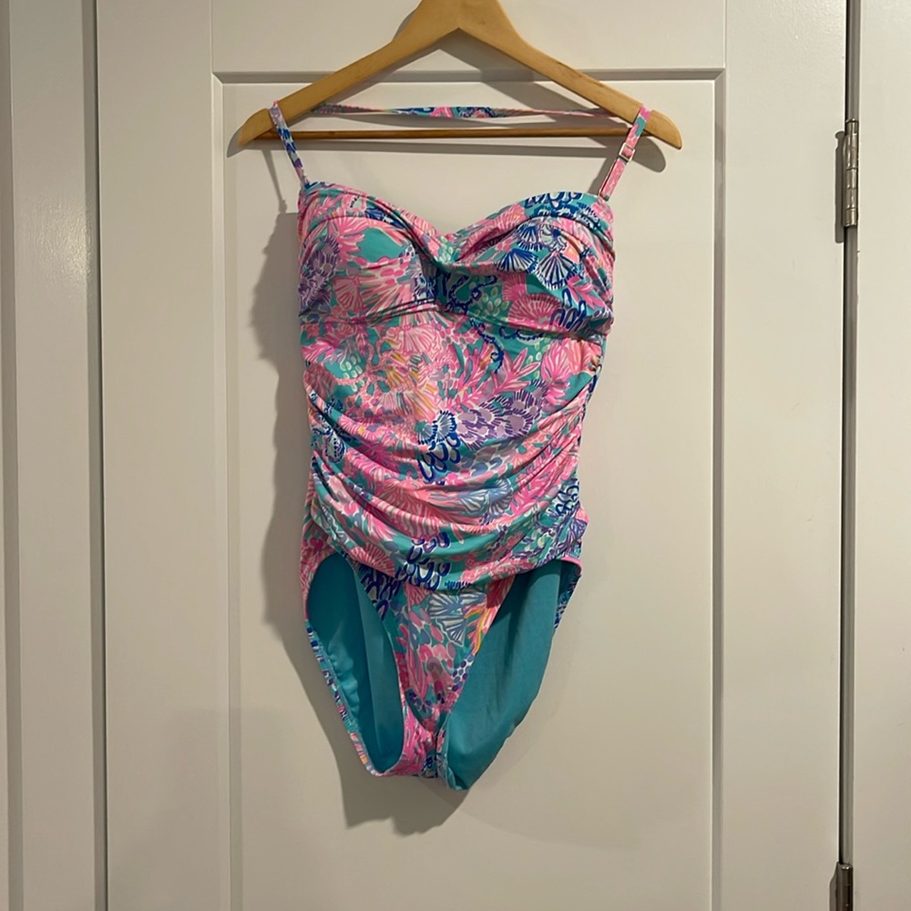 EUC Lilly Pulitzer Halter Bathing Suit Size 12